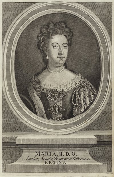 Englannin Maria II:n muotokuva tekijältä English School
