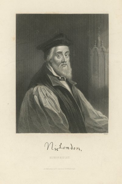 Nicholas Ridleyn muotokuva tekijältä English School