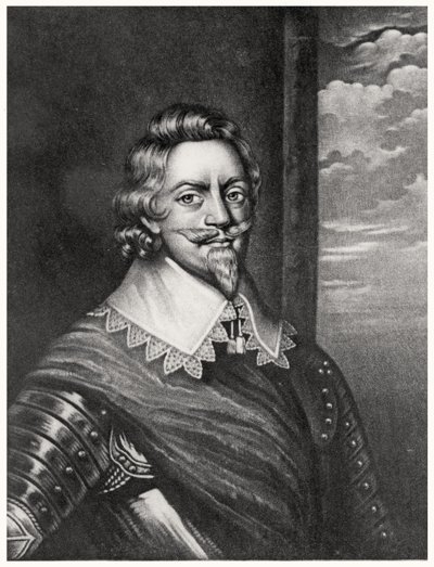 Patrick Ruthvenin, Brentfordin jaarlin (n. 1573-1651) muotokuva Richard Earlomin (1743-1822) ja Charles Turnerin (n. 1773-1857) kaiverrus teoksesta Illustrious Characters in British History (mezzotint) (bw-kuva) tekijältä English School