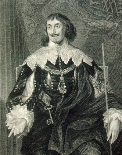 Muotokuva Philip Herbertistä (1584-1650) Montgomeryn 1. jaarlista, "Lodge