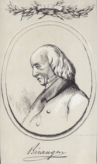 Pierre-Jean de Berangerin muotokuva tekijältä English School