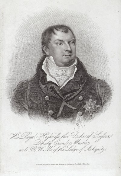 Prinssi Augustus Frederickin, Sussexin herttuan muotokuva tekijältä English School
