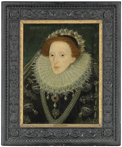 Kuningatar Elisabet I:n muotokuva, n. 1580 tekijältä English School