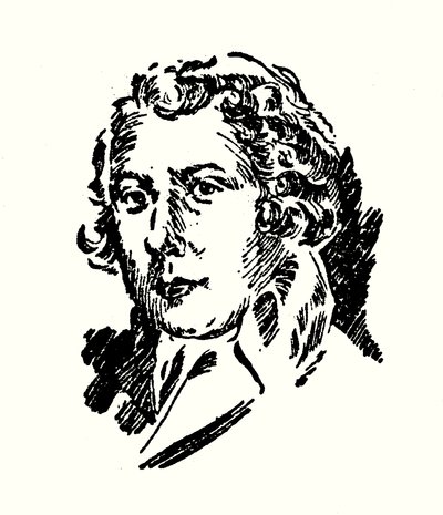 Richard Brinsley Sheridanin muotokuva (litografia) tekijältä English School
