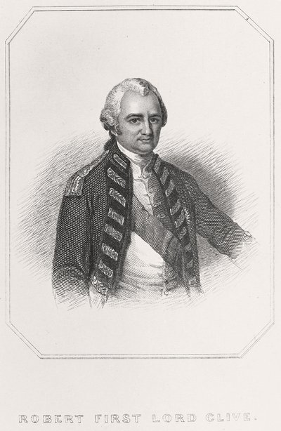 Robert 1. Lord Cliven muotokuva, 1835 tekijältä English School