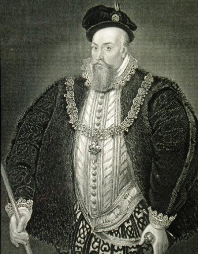Robert Dudleyn (1532-88) 1. Leicesterin jaarlin muotokuva, lähteestä 