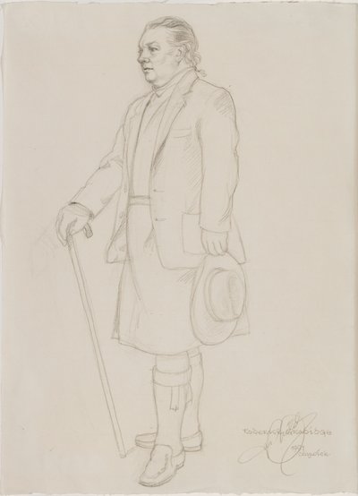 Roderick Gradidgen muotokuva, n. 1987 tekijältä English School