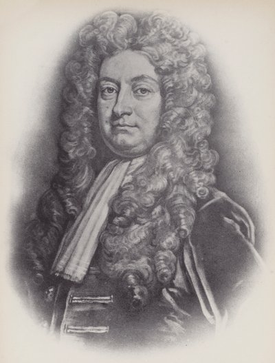 Sir Hans Sloanen muotokuva Knellerin maalauksen jälkeen (litho) tekijältä English School