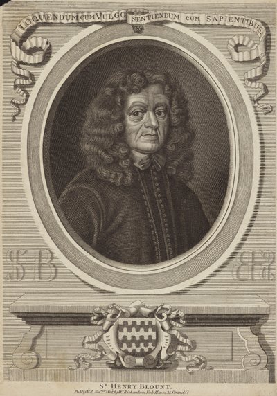 Sir Henry Blountin muotokuva tekijältä English School