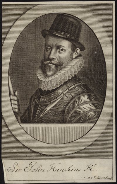 Sir John Hawkinsin muotokuva tekijältä English School