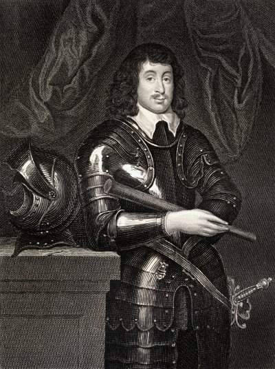 Spencer Comptonin (1601-43) muotokuva Northamptonin 2. Earlista, Lodges British Portraitsista, 1823 tekijältä English School