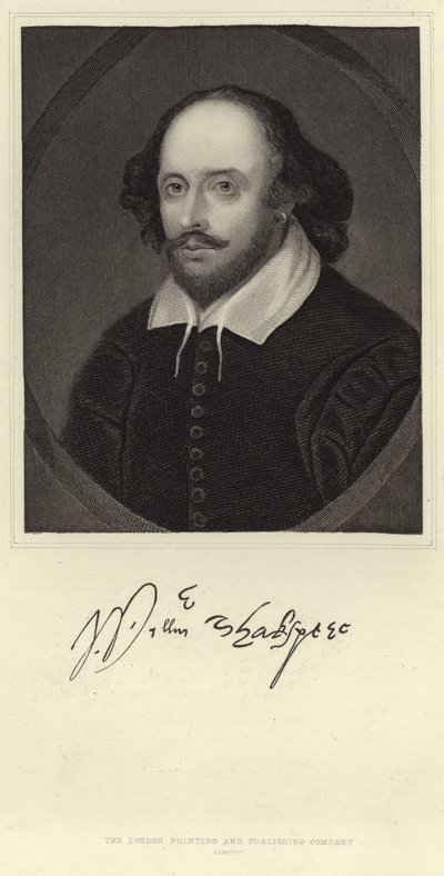 William Shakespearen muotokuva tekijältä English School