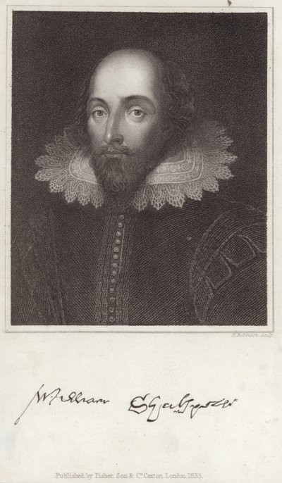 William Shakespearen muotokuva tekijältä English School