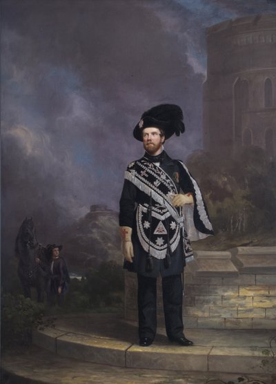 Muotokuva vapaamuurareista temppeliritarista, 1800-luvun puoliväli tekijältä English School