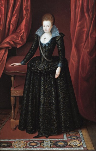 Muotokuva naisesta, nimeltään Lady Arabella Stuart. tekijältä English School