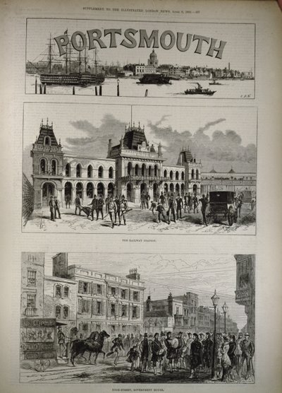 Portsmouth: The Illustrated London News -lehdestä, 8. huhtikuuta 1882. tekijältä English School