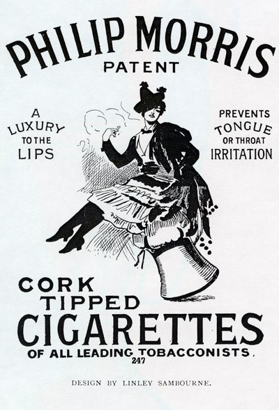 Linsay Sambournen suunnittelema Philip Morris -savukkeiden juliste, 1896 tekijältä English School