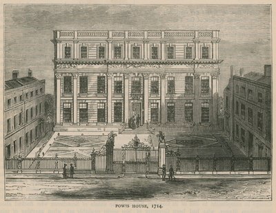 Powis House, Lontoo, vuonna 1714 tekijältä English School