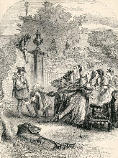 Prinssi Charles yllätti Infantan Orchardissa 1800-luvulla tekijältä English School