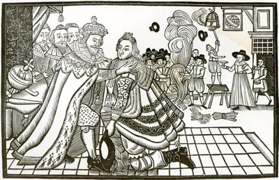 Prinssi Charlesin tervetuloa kotiin Espanjasta, 1623 (litho) tekijältä English School