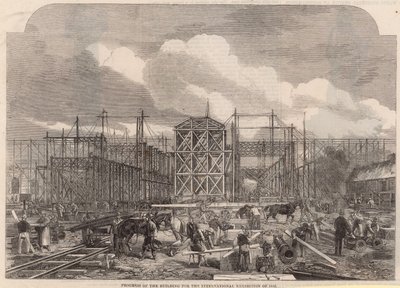 Vuoden 1862 kansainvälisen näyttelyrakennuksen edistyminen tekijältä English School