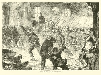 Preussin eteneminen Gravelottessa, elokuussa 1870 tekijältä English School