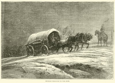 Preussin kenttäposti lumessa, lokakuu 1870 tekijältä English School