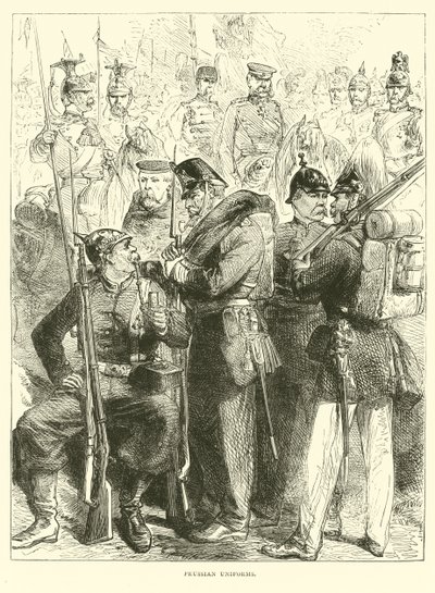 Preussin univormut, elokuu 1870 tekijältä English School