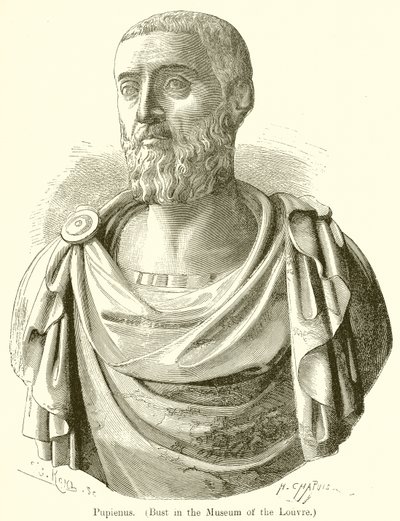 Pupienus. (Rintakuva Louvren museossa) tekijältä English School