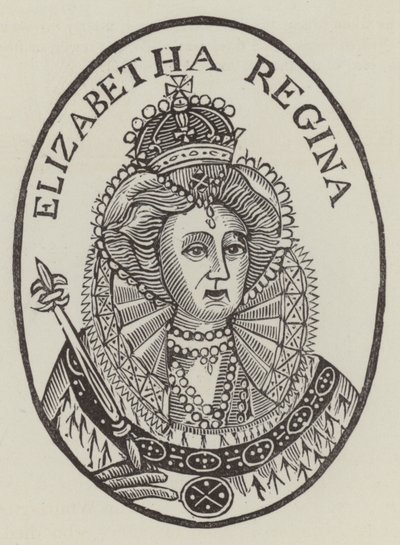 Kuningatar Elisabet I (kaiverrus) tekijältä English School