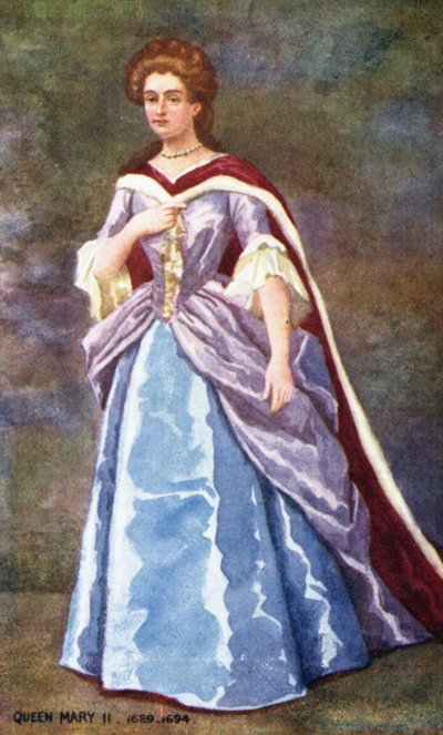 Queen Mary II (värilitografia) tekijältä English School