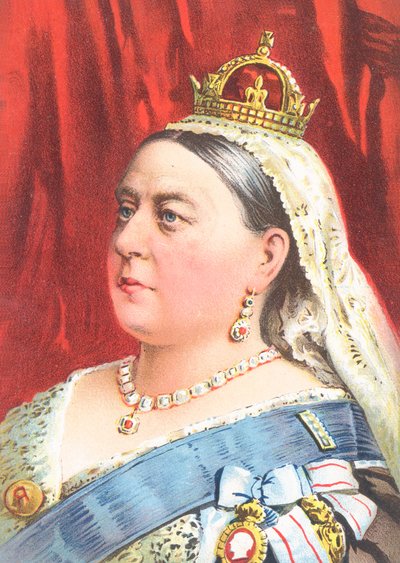 Queen Victoria - onnittelukortti tekijältä English School