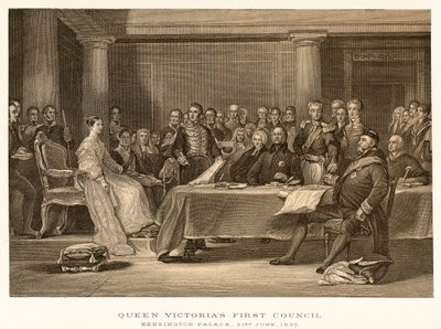 Kuningatar Victorian ensimmäinen neuvosto tekijältä English School