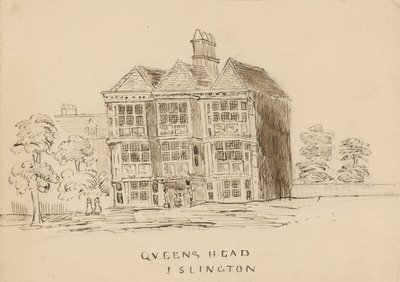 Queens Head, Islington, Lontoo (muste paperille) tekijältä English School
