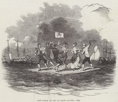 Lauttatanssi Squadron Regattassa, Cork (kaiverrus) tekijältä English School