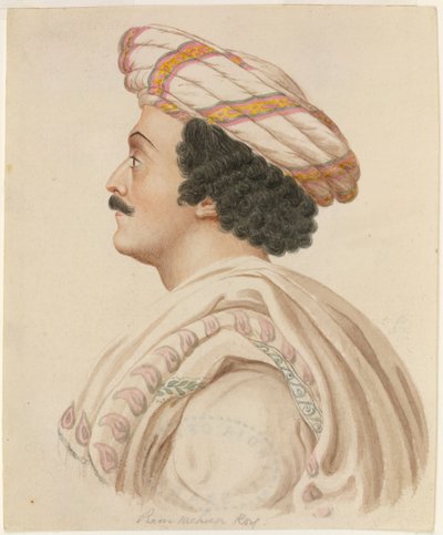 Raja Ram Mohan Roy (akvarelli paperille) tekijältä English School