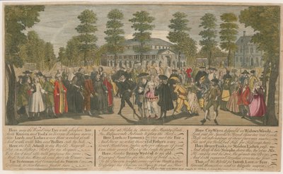 Ranelagh Gardens. Naamiaiset Venetsian suurlähettiläälle, 1749 tekijältä English School