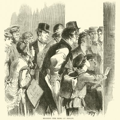 Uutisten lukeminen Berliinissä marraskuussa 1870 tekijältä English School