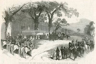 Kuningattaren vastaanotto suuressa näyttelyrakennuksessa, suuri näyttely, 1851 tekijältä English School
