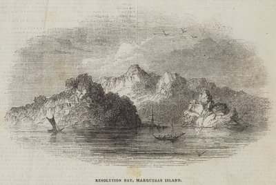 Resolution Bay, Marquesas Island (kaiverrus) tekijältä English School