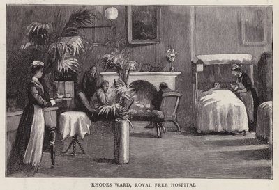 Rhodes Ward, Royal Free Hospital, Lontoo (litho) tekijältä English School