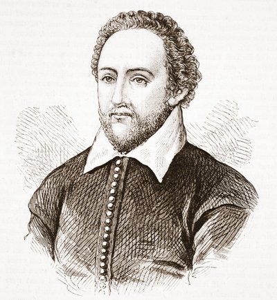Richard Burbage, alkuperäisestä muotokuvasta Dulwich Collegessa tekijältä English School