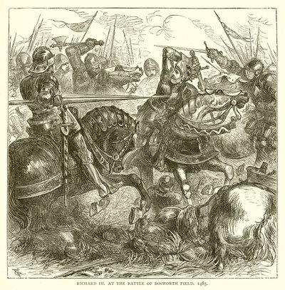 Richard III Bosworth Fieldin taistelussa, 1485 tekijältä English School