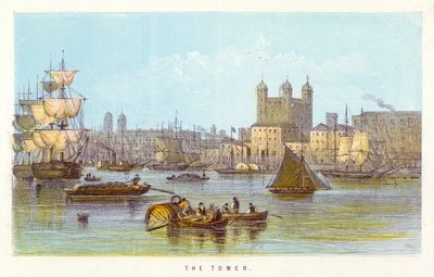 Thames-joki: Torni (värillinen kaiverrus) tekijältä English School