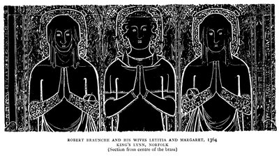 Robert Braunche ja hänen vaimonsa Letitia ja Margaret tekijältä English School