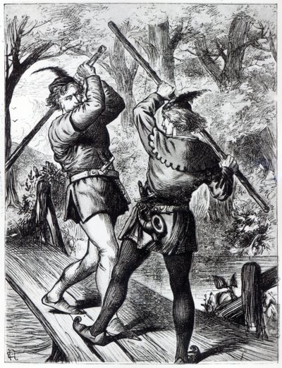 Robin Hood ja Little John tekijältä English School
