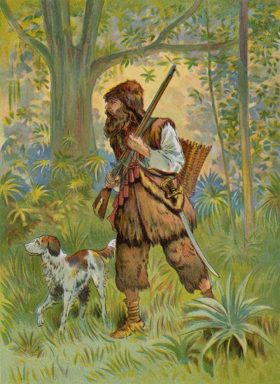 Robinson Crusoe metsästämään tekijältä English School