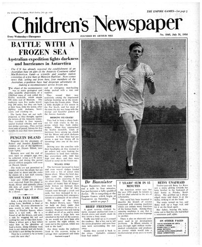 Roger Bannister, "The Children