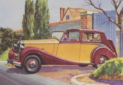 Rolls-Royce (värillinen litografia) tekijältä English School