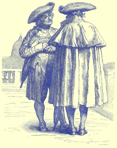Roomalaiset papit, kuvitus Illustrated Travelsista, toimittanut H. W. Bates, julkaistu n. 1880 (digitaalisesti paranneltu kuva) tekijältä English School